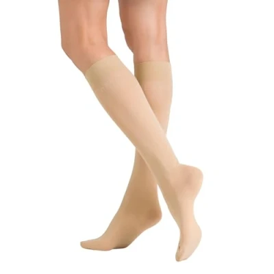 Abbildung von Hudson Damen Kniestrümpfe Relax Light druckfreier Bund Beige 0710 35 38
