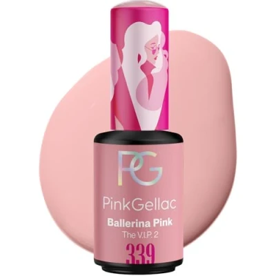 Abbildung von Pink Gellac UV Nagellack 339 Ballerina 8 ml Shellac Rosa Einfache Anwendung Gel Nail Polish für 14 Tage Salonqualität Made in Holland