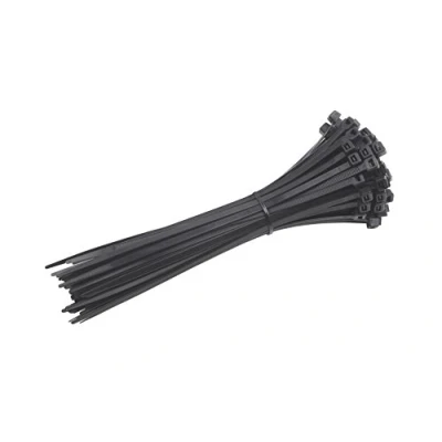 Abbildung von Meister Kabelbinder Praktisches Set 100 Stück schwarz 200 x 4,8 mm Stabiles Nylon UV Beständig Langlebig &amp; robust / für Bündelgut Kabelverbinder 1752550,