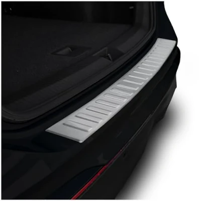 Abbildung von teileplus24 L765 Ladekantenschutz V2A Edelstahl kompatibel mit VW Tiguan 3 Typ CT1 2024 Abkantung, Farbe:Silber gebürstet