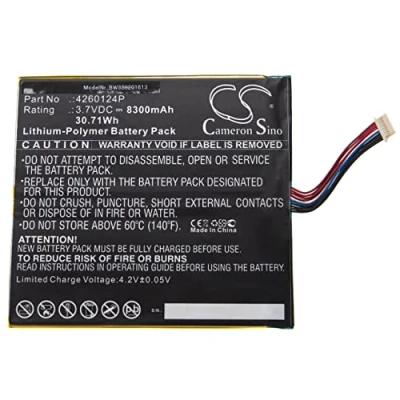 Abbildung von vhbw Akku kompatibel mit Acer Aspire Switch 10, N15p2, One 10 S1002 Notebook (8300 mAh, 3,7 V, Li Polymer)