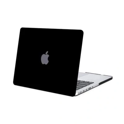 Abbildung von MOSISO Hülle Kompatibel mit MacBook Pro 15 Zoll Retina Display Ältere Version A1398 Release 2015 2012, Plastik Hartschale Schutzhülle, Schwarz