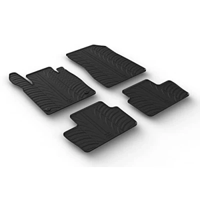Abbildung von Gledring 0300 Fußmattensatz Gummi vorne und hinten 4 schwarz 750mm 550mm NISSAN: Juke II