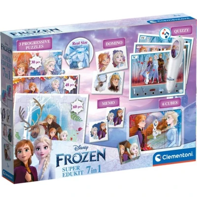 Abbildung von Clementoni® Puzzle Super Edukit 7in1, Frozen 2, 138 Puzzleteile, Made in Europe, FSC® schützt Wald weltweit