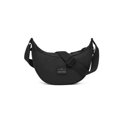 Abbildung von Johnny Urban Crossbody Bag Damen &amp; Herren Schwarz Ally Small Moon Design Kleine Bauchtasche im Halbmond Stil Halbrunde Tasche mit verstellbarem Gurt Wasserabweisend