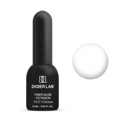 Abbildung von DIDIER LAB Premium Fiberglas Gel Nägel Base Octagon Klar Coat UV ohne HEMA und TPO Starker Unterlack für mit Vitaminen Mineralen Soak Off Nagellack 10 ml