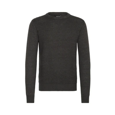 Abbildung von Indicode Jeans Idricardo Strickpullover, Herren, Größe: Small, Mottled grey