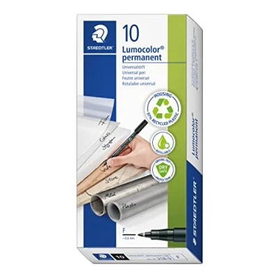 Abbildung von STAEDTLER Permanentmarker Lumocolor permanent F, (1 tlg), wisch und wasserfest