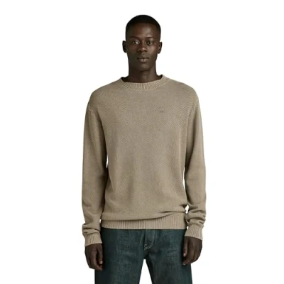 Abbildung von G STAR RAW Herren Moss Knitted Pullover, Grün (shamrock gd D24461 D630 B681), XS