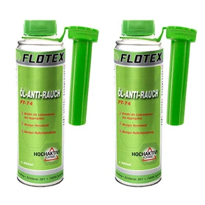Abbildung von Flotex Öl Anti Rauch, 2 x 250ml Additiv reduziert Verschleiß und Rußentwicklung