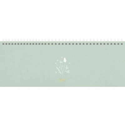 Abbildung von rido/idé Querterminbuch Modell Young Line (2025) „Wild Flowers“, 2 Seiten = 1 Woche, 297 x 105 mm, 128 Seiten, Leinen Einband, mint