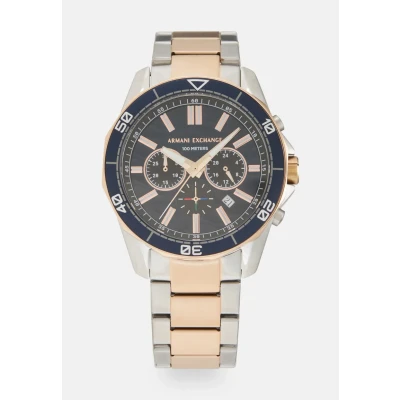 Abbildung von Armani Exchange Spencer Chronograph Rose goldcoloured/silvercoloured, Herren, Größe: One Size, gold coloured/silver coloured