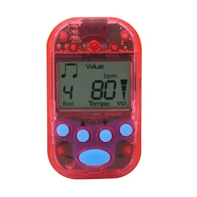 Abbildung von Mini Metronom, Clip On Digital Beat Tempo Metronom für Klavier, Violine, Gitarre(Rot)