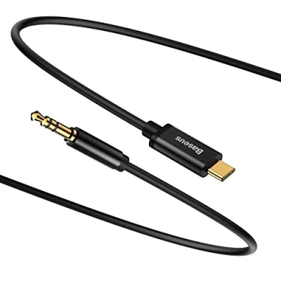 Abbildung von Baseus Typ C Male to 3.5 Audio Kabel Yiven M01 Schwarz (CAM01 01)