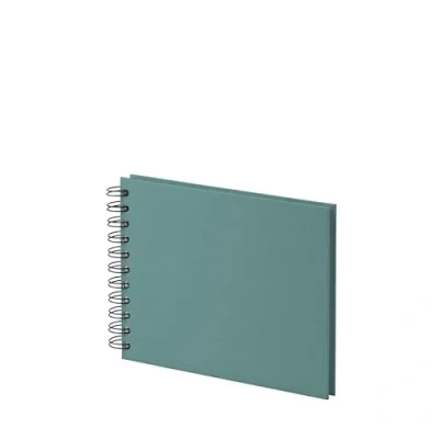 Abbildung von Rössler SOHO mini Fotoalbum zum Einkleben weiße Seiten selbstgestalten Photo Album klein 195x145mm 1 Stück Farbe: Grün Blau Opal