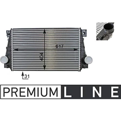 Abbildung von MAHLE ORIGINAL CI 29 000P Ladeluftkühler