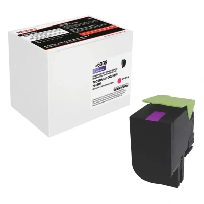 Abbildung von edding Toner EDD 6038 magenta kompatibel zu LEXMARK 70C2HM0