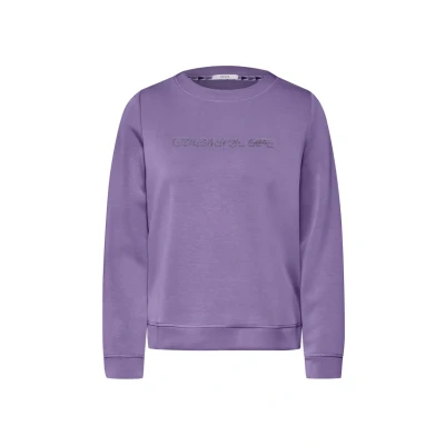 Abbildung von Cecil LOOK Sweatshirt, Damen, Größe: XL, Lila