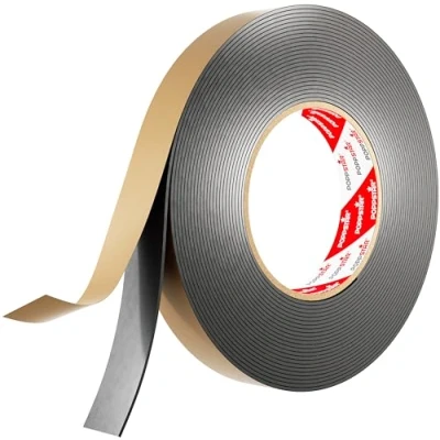 Abbildung von POPPSTAR doppelseitiges Butyl Klebeband (10m x 20mm 1,6mm) Dichtband selbstklebend schwarz