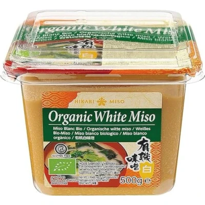 Abbildung von Hikari Miso Organic White Miso, Weißes Bio aus Japan, Paste weiß, 500 g