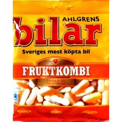 Abbildung von Ahlgrens Bilar Fruktkombi Schwedisch Frucht Marshmallow Autos Weich und Zäh Süßigkeiten 125g