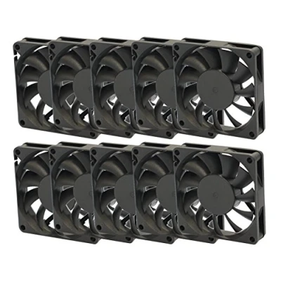 Abbildung von Rhombutech® Set 10x Flüsterleiser Lüfter, 50 x 10 mm mit Gleitlager DC12V 0.08A, 3 Pins Stromanschluß (Set 50/50/10)