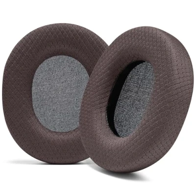Abbildung von WC Airweave Ersatz Ohrpolster für Sony MDR 7506, V6 und CD900ST von Wicked Cushions Verbesserter Komfort, atmungsaktives Gewebe hochwertiger Schaumstoff Brown