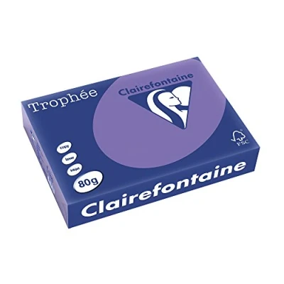 Abbildung von 5 x Clairefontaine Kopierpapier Trophee A4 80g/qm VE=500 Blatt lila
