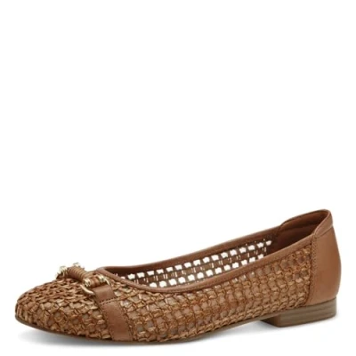 Abbildung von Tamaris Klassischer Ballerina, Damen, Größe: 40, Cognac Schuhe