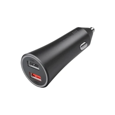 Abbildung von Originele car charger autolader Dual USB poort 37W von Xiaomi Schwarz Kunststoff