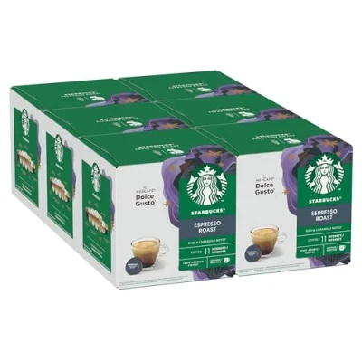 Abbildung von STARBUCKS Espresso Roast by Nescafé Dolce Gusto, Dunkle Röstung, Kaffeekapseln 6 x 12 (72 Kapseln)