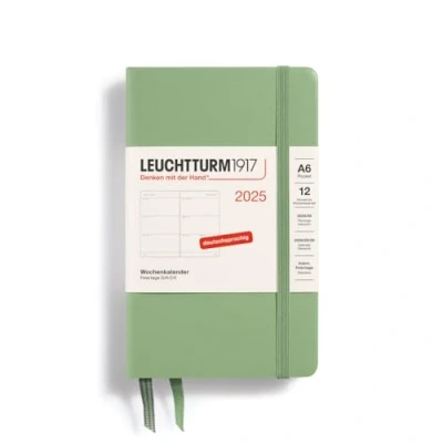 Abbildung von LEUCHTTURM1917 370553 Wochenkalender Pocket (A6) 2025, Salbei, Deutsch