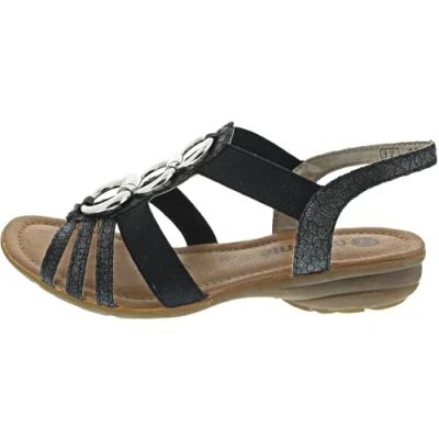 Abbildung von Remonte Riemchen Riemensandalette, Damen, Größe: 36, Schwarz Schuhe