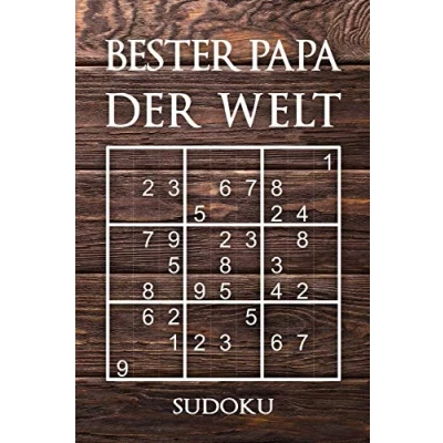 Abbildung von Bester Papa Der Welt Sudoku: 330 knifflige Rätsel mittel schwer experte Mit Lösungen und Anleitung Reisegröße ca. DIN A5 Für Kenner Könner
