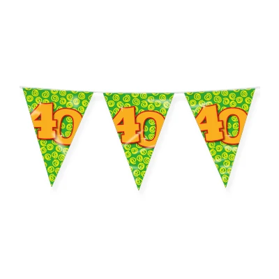 Abbildung von Flag Linie Singer 40 Jahre Party 10 Meter