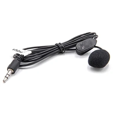 Abbildung von vhbw Lavalier Mikrofon für Handy, Smartphone Externes Lapel Mic mit 3,5 mm Anschluss, Schwarz