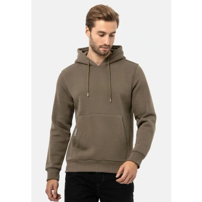 Abbildung von Cipo &amp; Baxx Kapuzenpullover, Herren, Größe: Large, Khaki