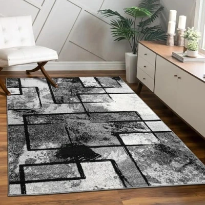 Abbildung von Paco Home Teppich &quot;Mondial 101&quot;, rechteckig, Kurzflor, modernes abstraktes Design