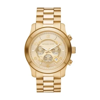 Abbildung von Michael Kors Runway Chronograph goldcoloured, Herren, Größe: One Size, Gold coloured
