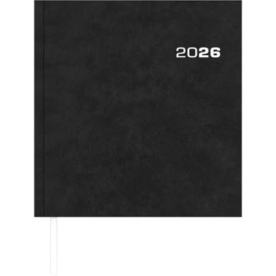 Abbildung von Wochenbuch Sekretär 2026 Bürokalender 20x21 cm Farbe: anthrazit 1 Woche auf 2 Seiten Buchkalender 786 0021