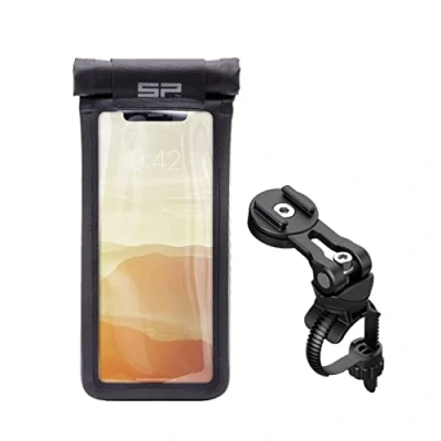 Abbildung von SP CONNECT Fahrrad Handyhalterung Universeller Handyhalter für Fahrradlenker Fahrradhandyhalterungen alle Smartphone Handys wie iPhone Samsung Mountainbike Rennrad Handy Halterung Gadget