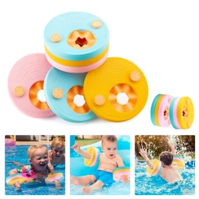 Abbildung von kaianda Schwimmmanschetten für Kinder, 6 Stück aus Schaum, Babymanschetten, Dolphin Manschetten, Baby Schwimmscheiben,schwimmflügel Kinder