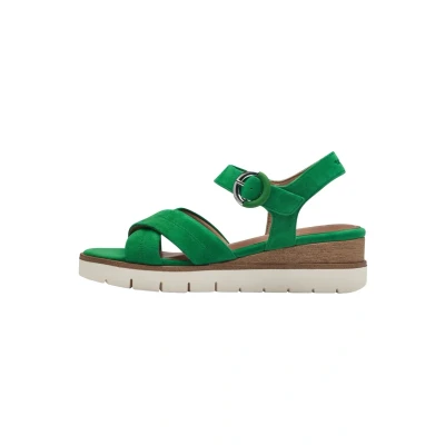 Abbildung von Tamaris Plateausandalette, Damen, Größe: 36, Green Schuhe