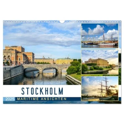 Abbildung von Stockholm Maritime Ansichten (Wandkalender 2025 DIN A3 quer), CALVENDO Monatskalender
