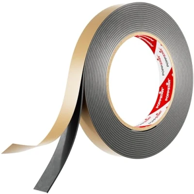 Abbildung von Poppstar Dichtband doppelseitiges Butyl Klebeband (5m x 15mm 1,6mm) selbstklebend