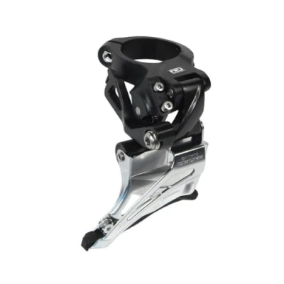 Abbildung von Shimano Kettenumwerfer Umwerfer &quot;Deore&quot;, 2x10 fach, Schelle 34,9 mm, Down Swing, Dual Pull, 6