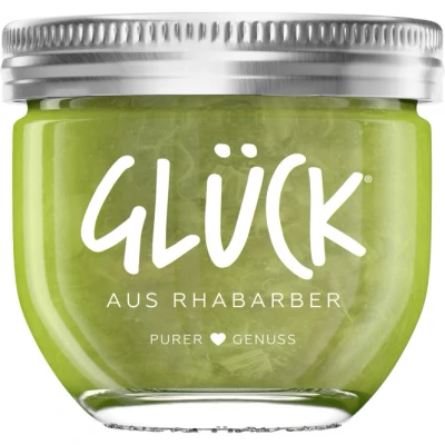Abbildung von Glück Fruchtaufstrich aus Rhabarber