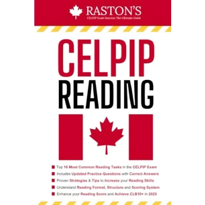 Abbildung von CELPIP Reading Practice: Tips &amp; Strategies to Target CLB 10+ with Answered Preparation Test (CELPIP Practice Books: 10+, Band 4)