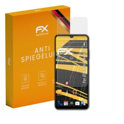 Abbildung von atFoliX Panzerfolie kompatibel mit ZTE Nubia Neo Schutzfolie, entspiegelnde und stoßdämpfende FX Folie (3X)