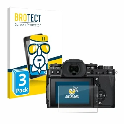 Abbildung von BROTECT Schutzglas für Fujifilm X T3 (3 Stück) Schutzfolie Panzer Folie Glas [Extrem Kratzfest 9H, Anti Fingerprint, Ultra Transparent]